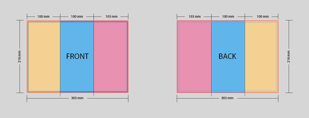 Guideline for brochure a4 folding